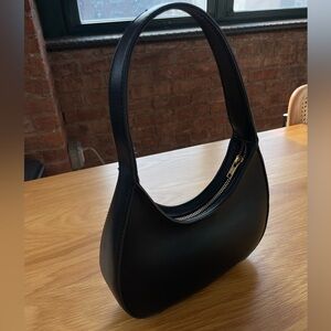Brandy Melville faux leather black shoulder bag